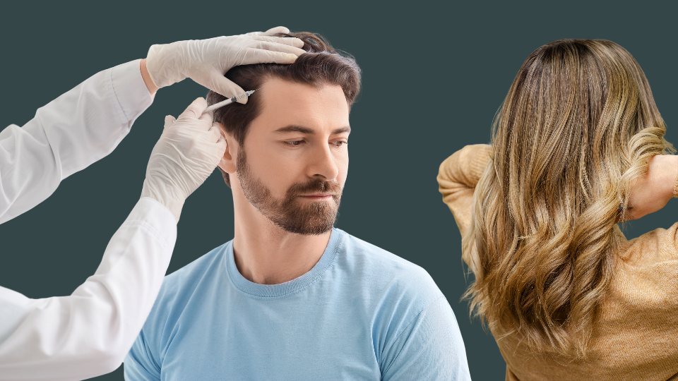 PRP-Haarbehandlung bei Seesthetics Schweiz – Fachchirurgin injiziert Eigenplasma gegen Haarausfall bei Frauen und Männern.